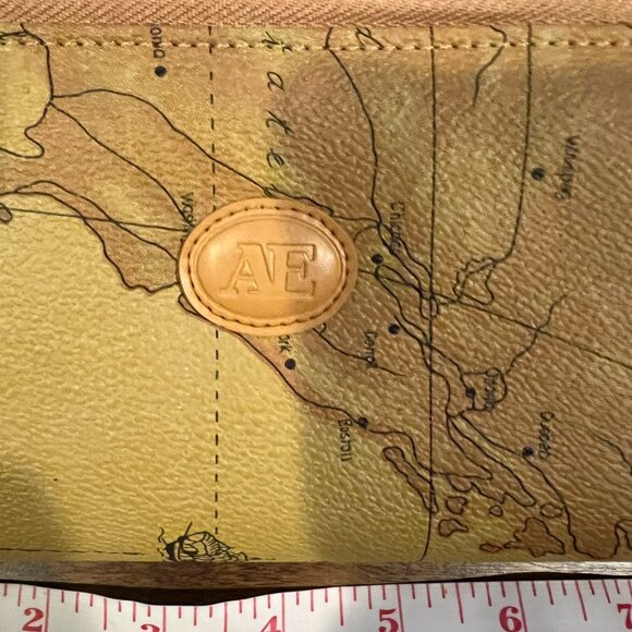 AS Women's Tan Map Print Crossbody Bag and Wallet - Picture 5 of 14